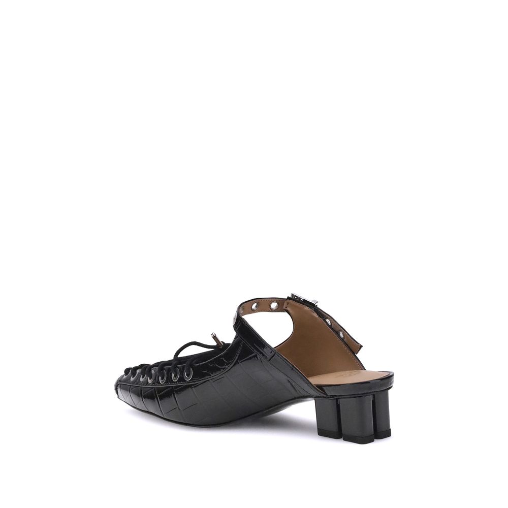Ganni Oleatex Laced Mules