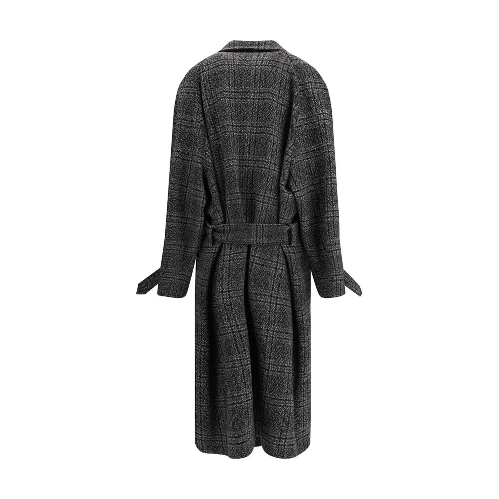 Balenciaga Check Long Coat