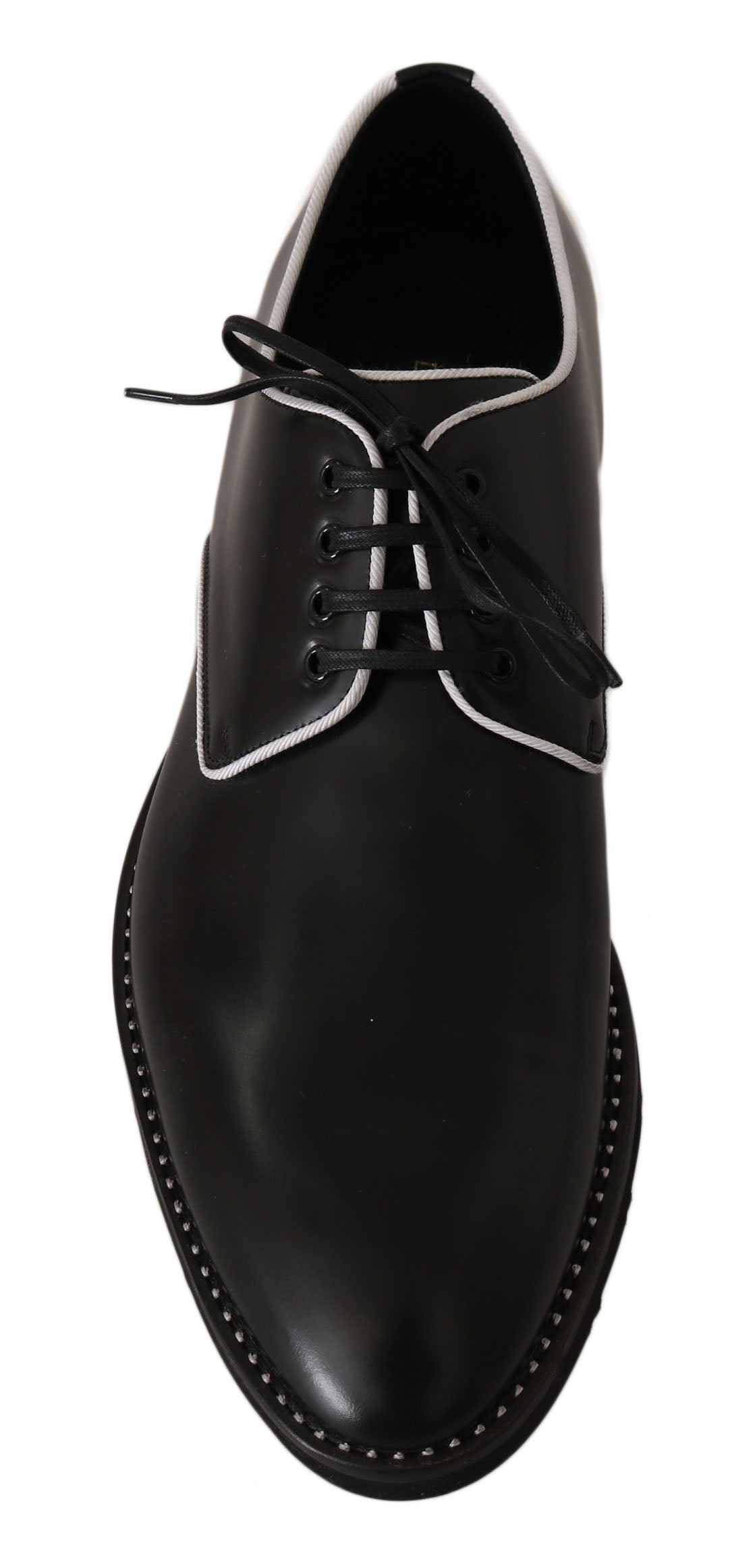 - Elegant Black Leather Derby Dress Shoes