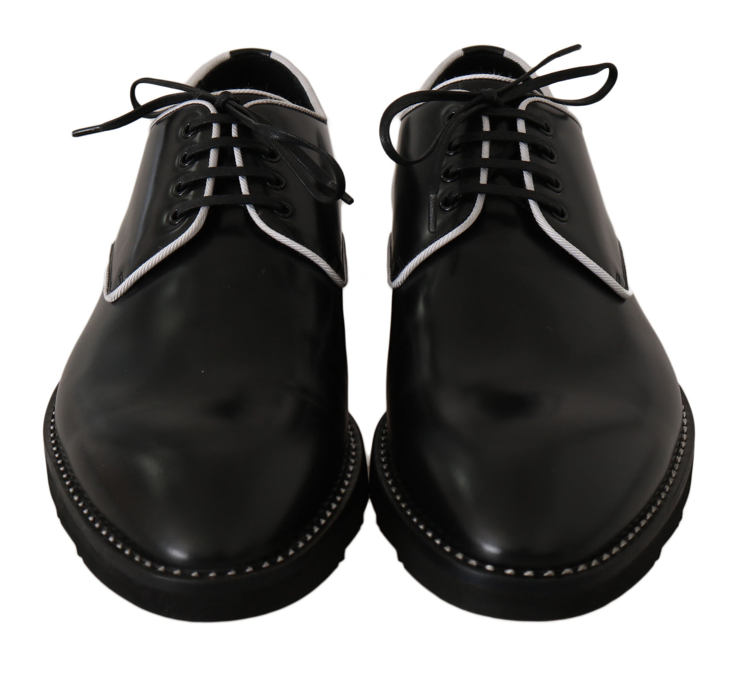 - Elegant Black Leather Derby Dress Shoes