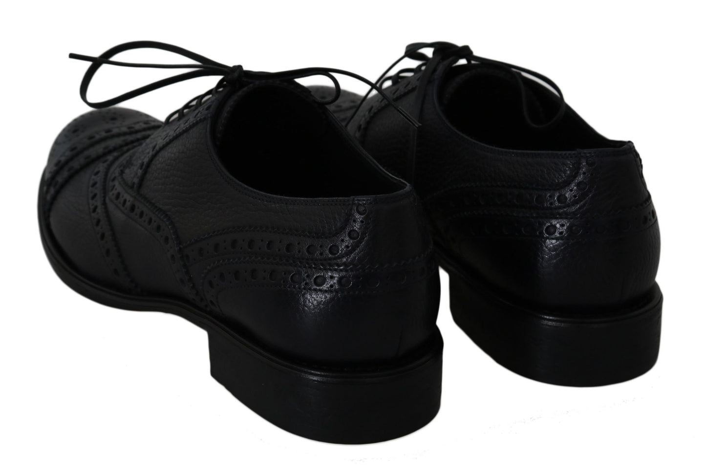- Elegant Dark Blue Wingtip Derby Dress Shoes
