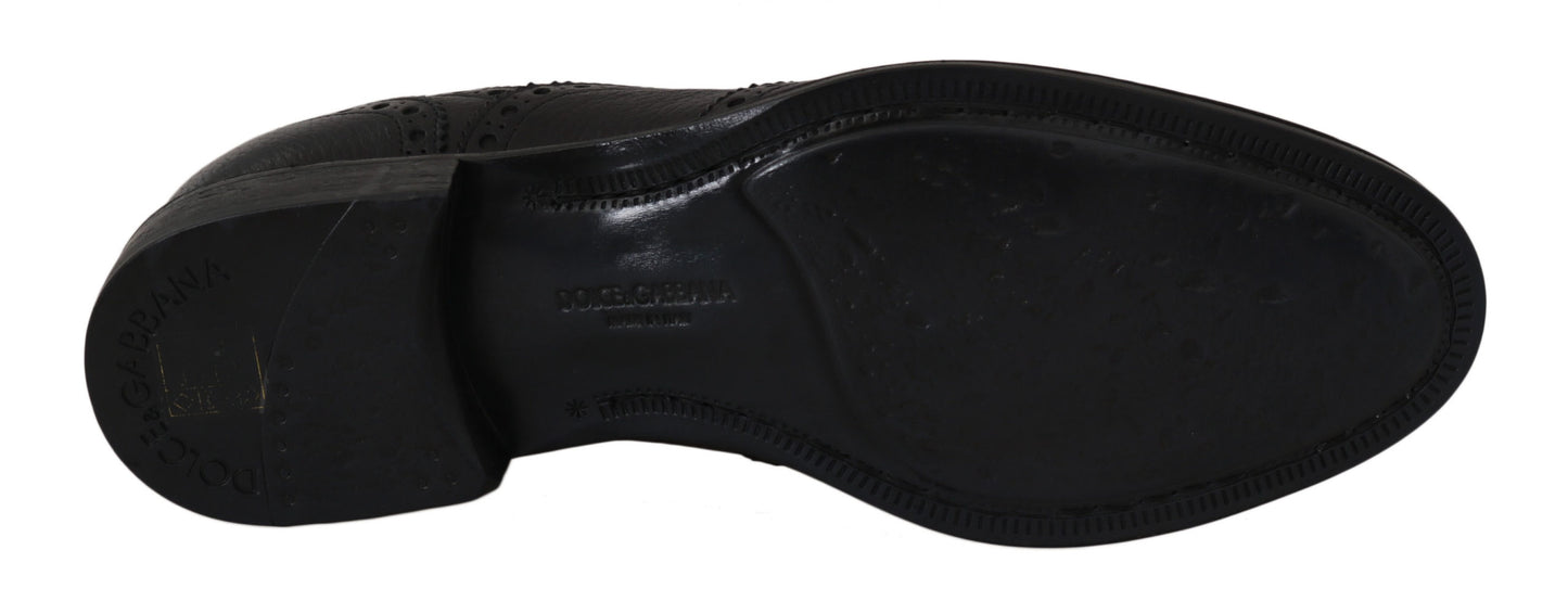 - Elegant Dark Blue Wingtip Derby Dress Shoes