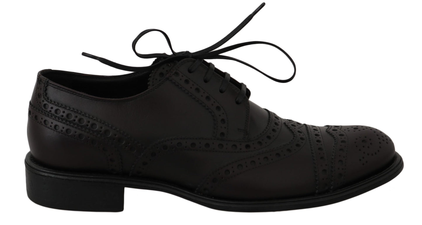 - Elegant Bordeaux Wingtip Derby Dress Shoes
