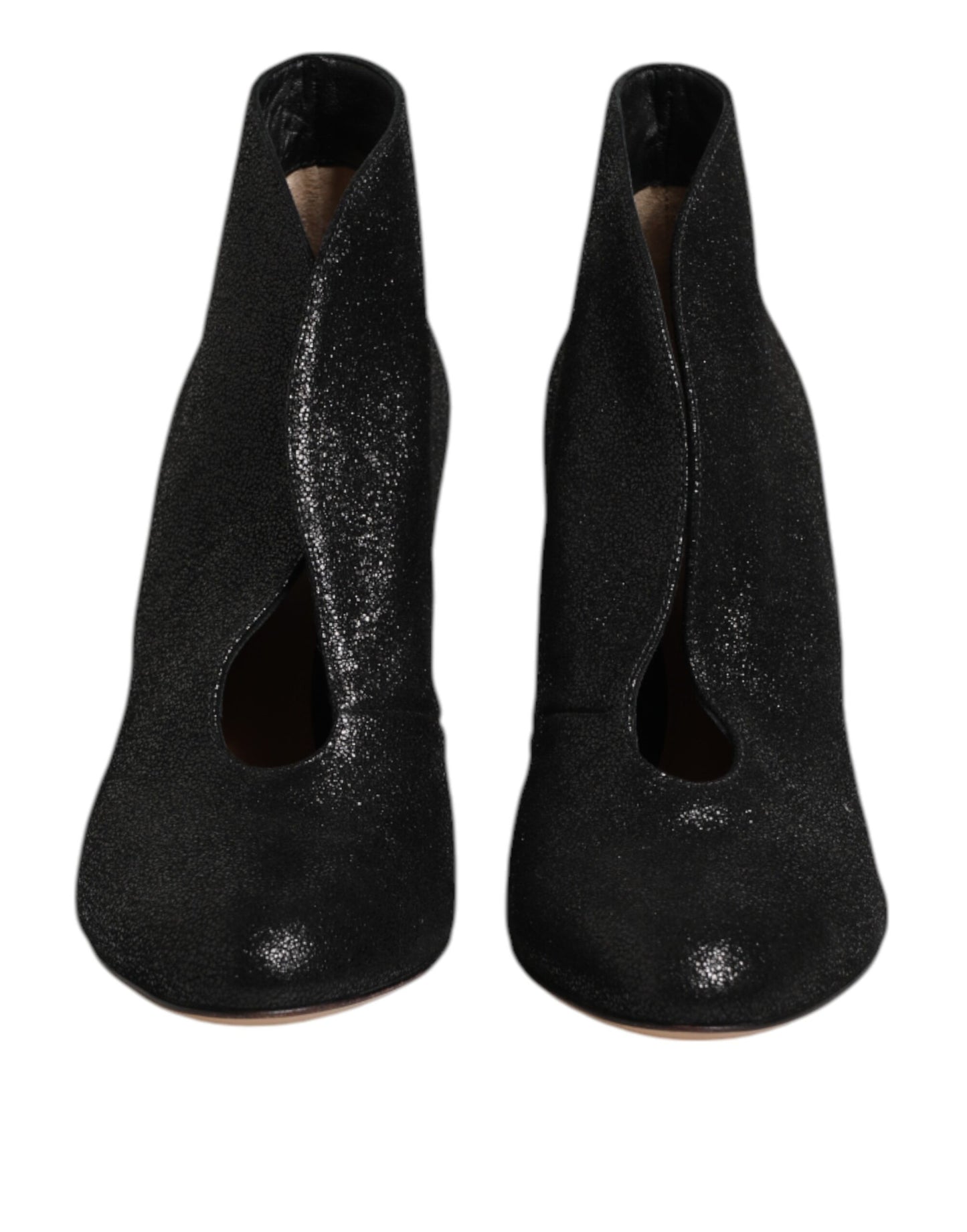 Gianvito Rossi Metallic Black Pump Stiletto Heels