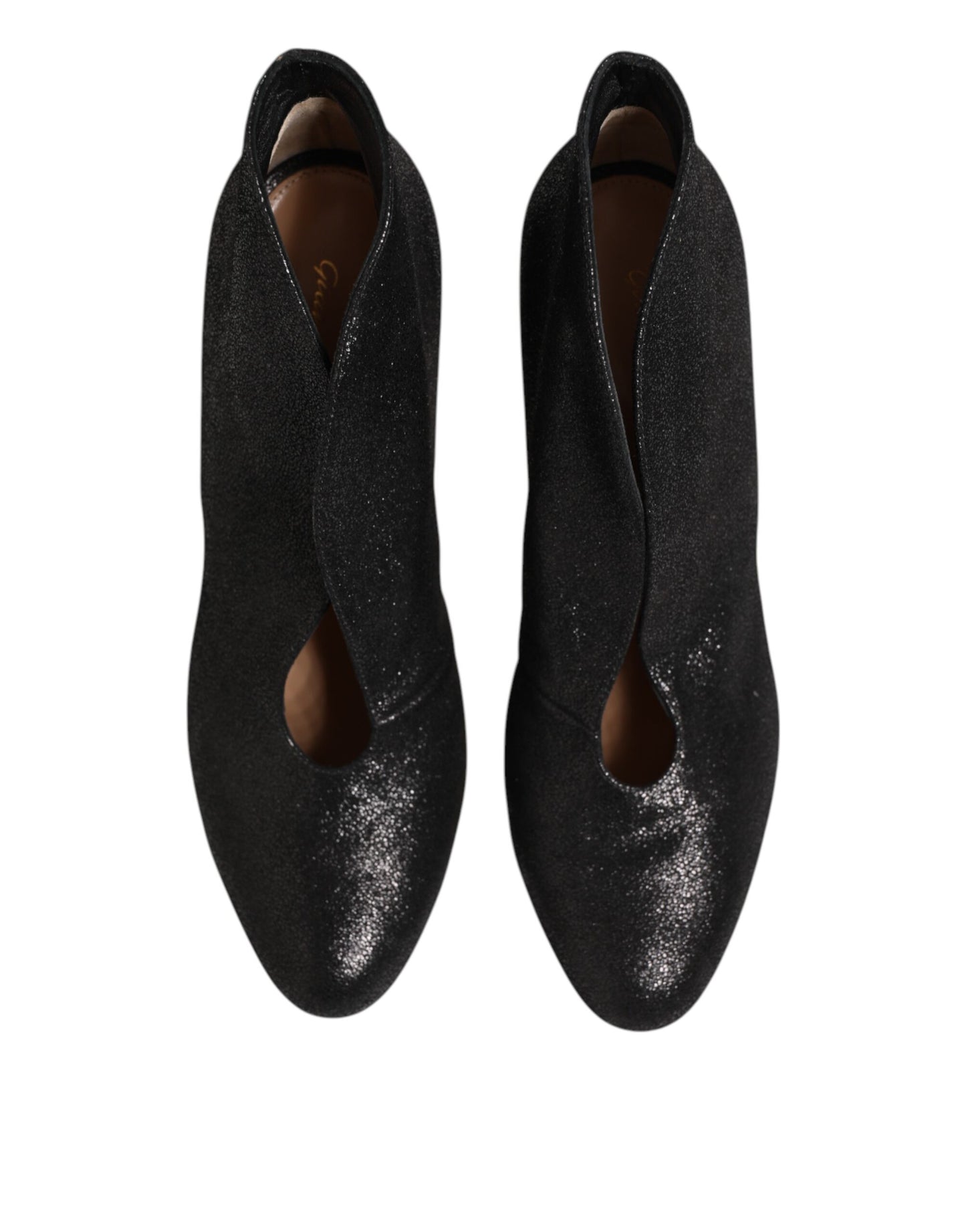Gianvito Rossi Metallic Black Pump Stiletto Heels