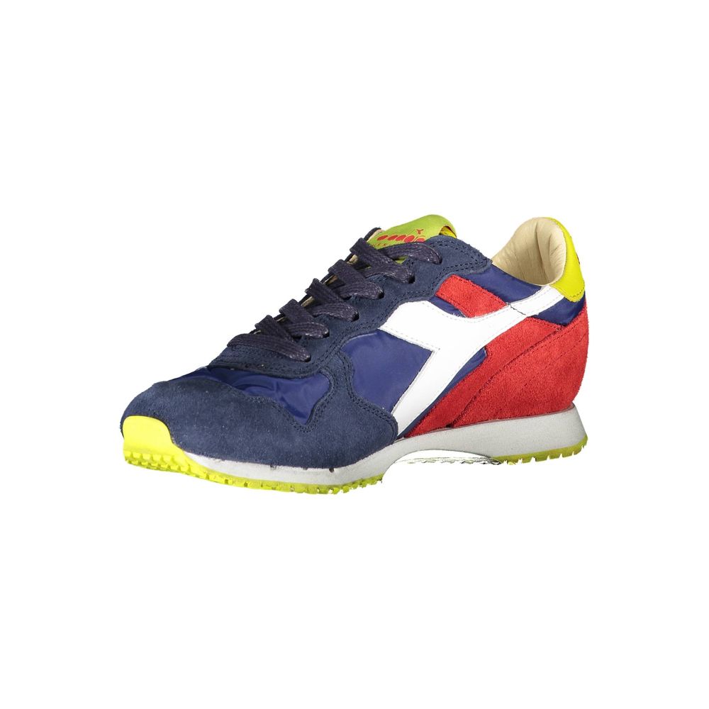 Diadora Blue Fabric Sneaker - Stylish Sports Shoe