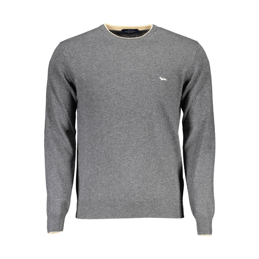 Harmont & Blaine Gray Wool Sweater - Classic Elegance