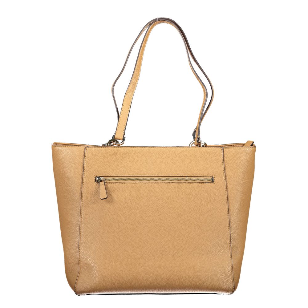 Guess Jeans Brown Meridian Handbag – Faux Leather, Stylish Design
