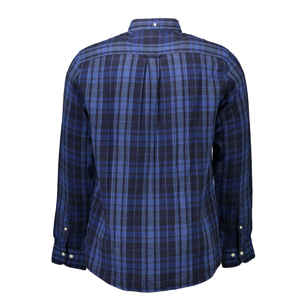 Gant Blue Cotton Shirt - Classic Comfort and Style