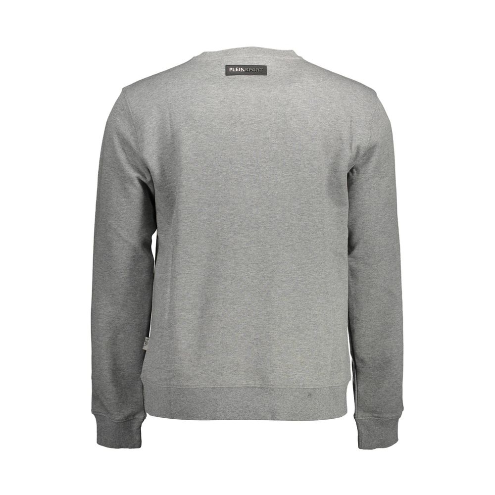 Plein Sport Gray Cotton Sweatshirt