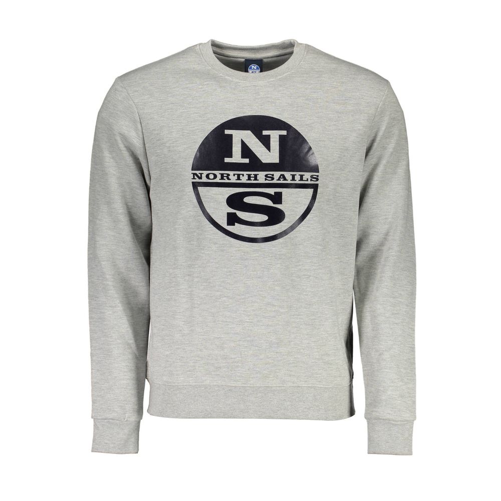 North Sails Gray Cotton Sweater - Versatile Long-Sleeved Casualwear