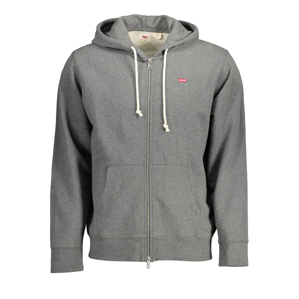 Levi's Gray Cotton Hoodie Sweatshirt