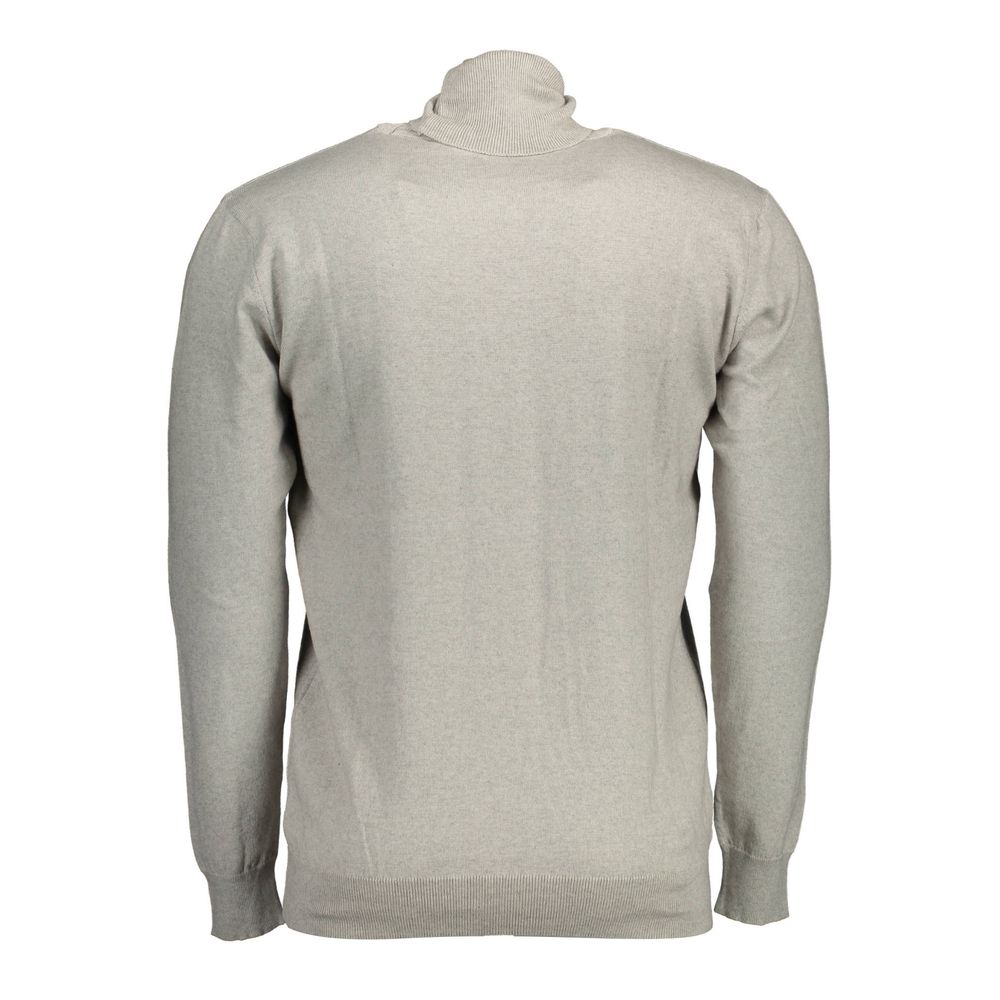 U.S. POLO ASSN. Grey Cotton Turtleneck Sweater