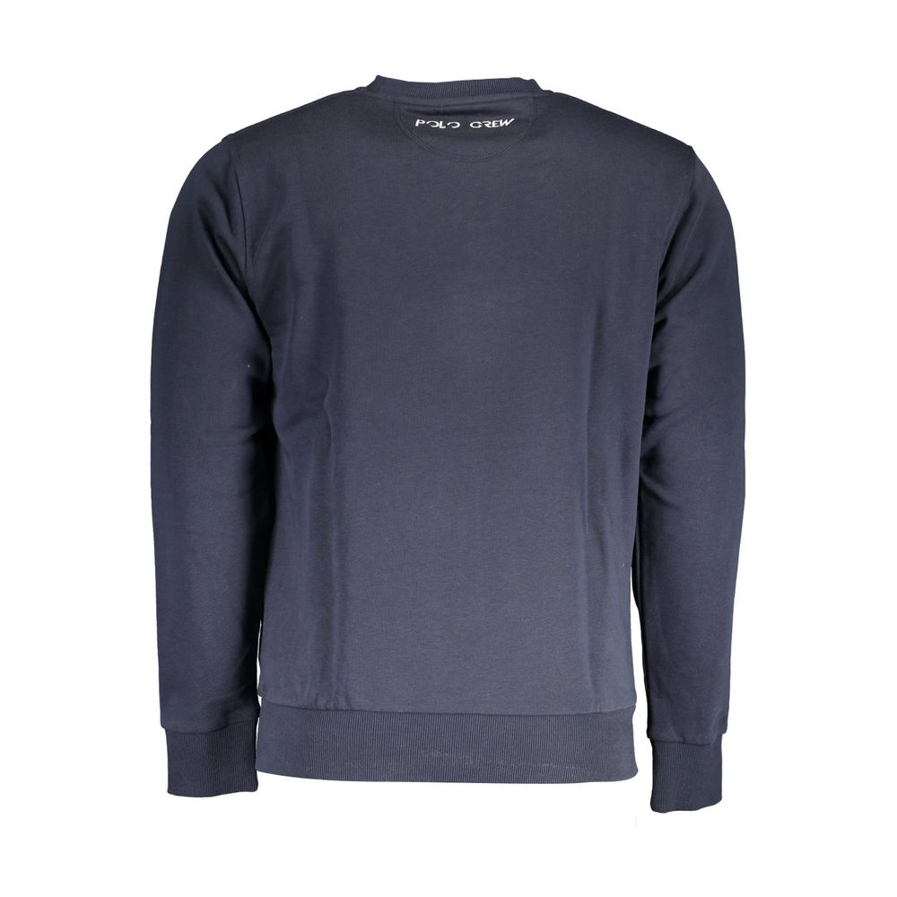 La Martina Blue Cotton Sweater - Stylish Comfort Redefined