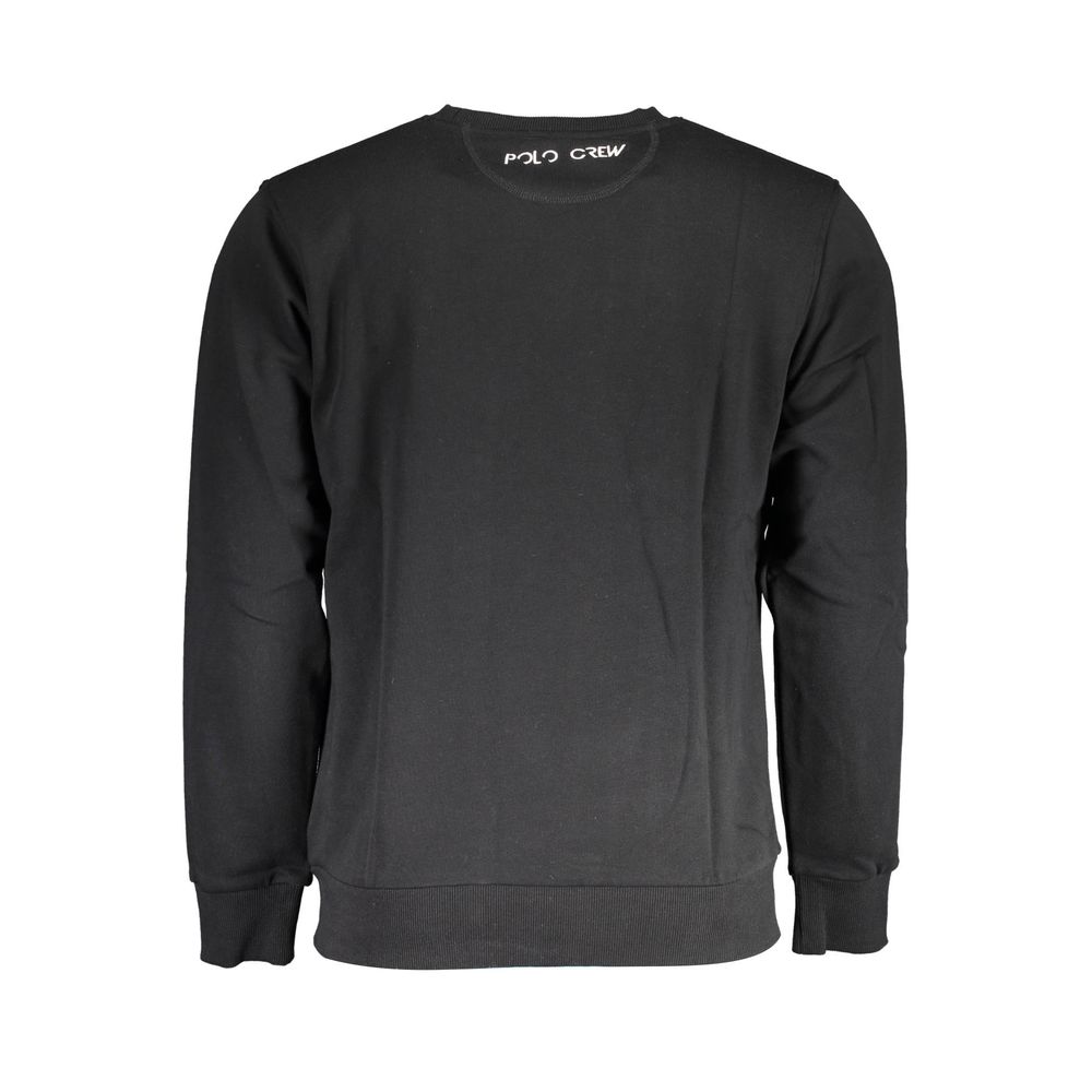 La Martina Black Cotton Sweater - Classic Style for Every Occasion