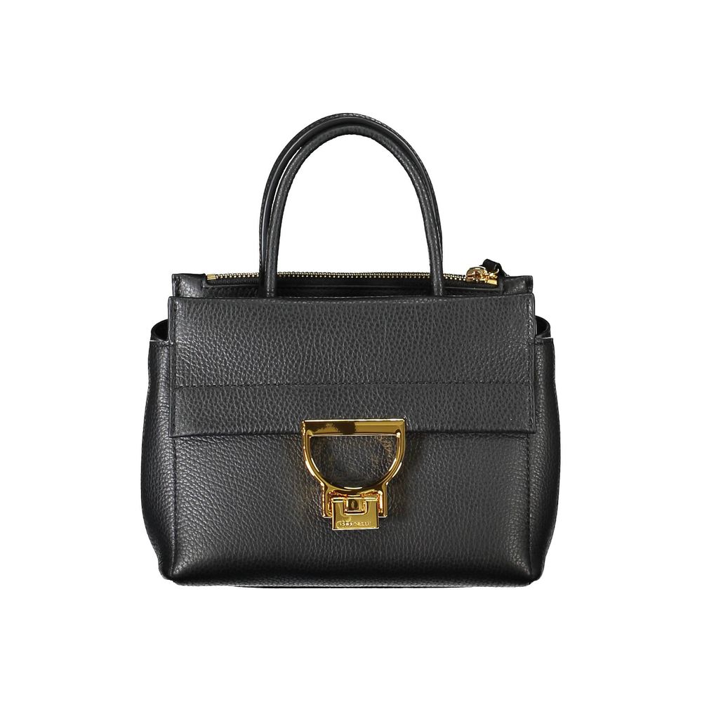 Coccinelle Black Leather Handbag – Timeless Elegance Redefined