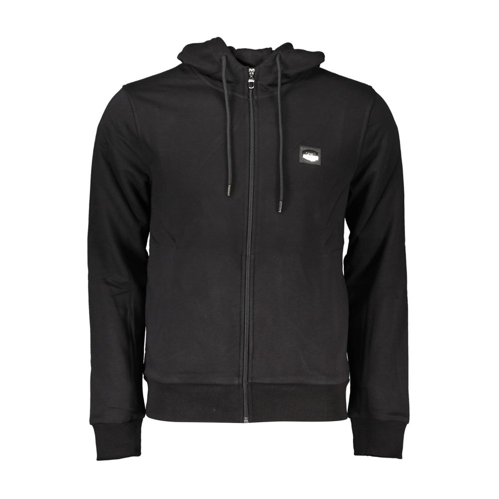 Cavalli Class Black Cotton Sweater - Statement Streetwear Essential