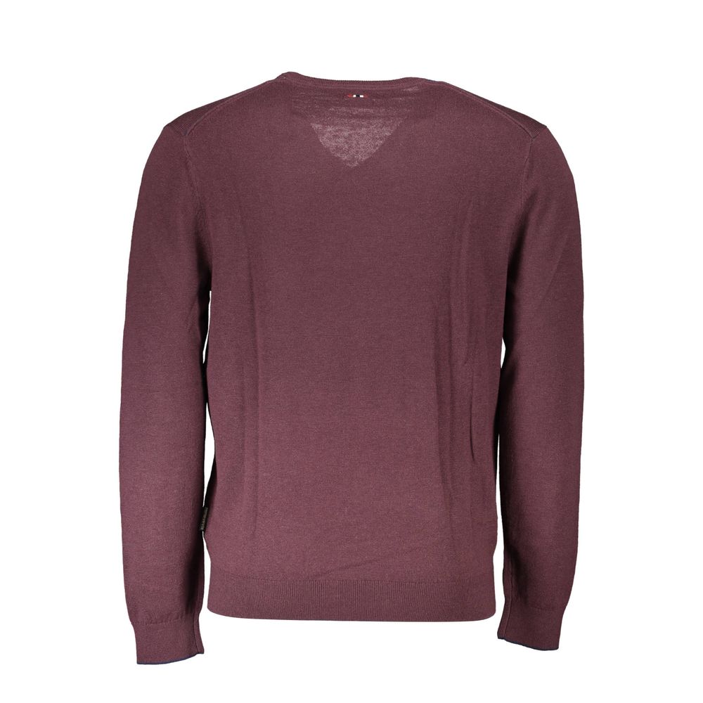 Napapijri Red Wool Sweater: Timeless Style Meets Comfort