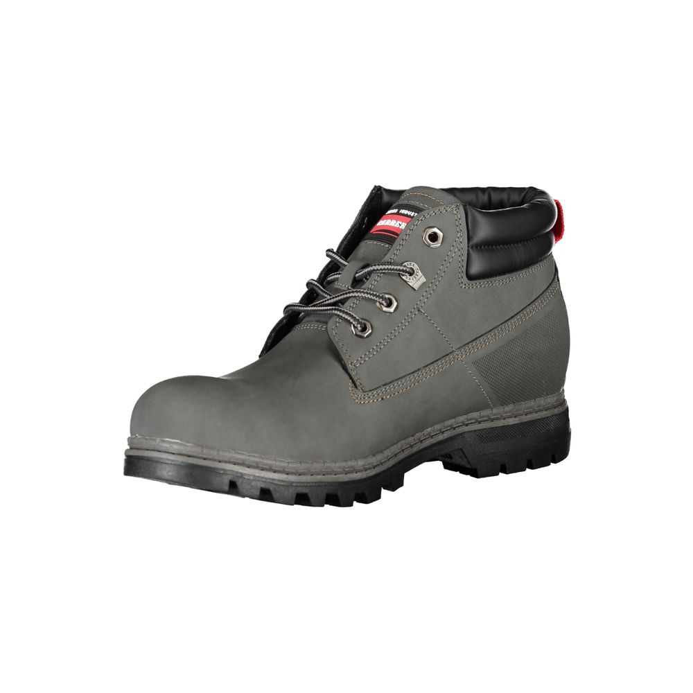 Carrera Gray Polyester Boot with Laces and Contrast Details