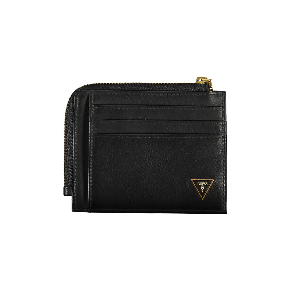 Guess Jeans Black Leather Wallet - Stylish and Secure