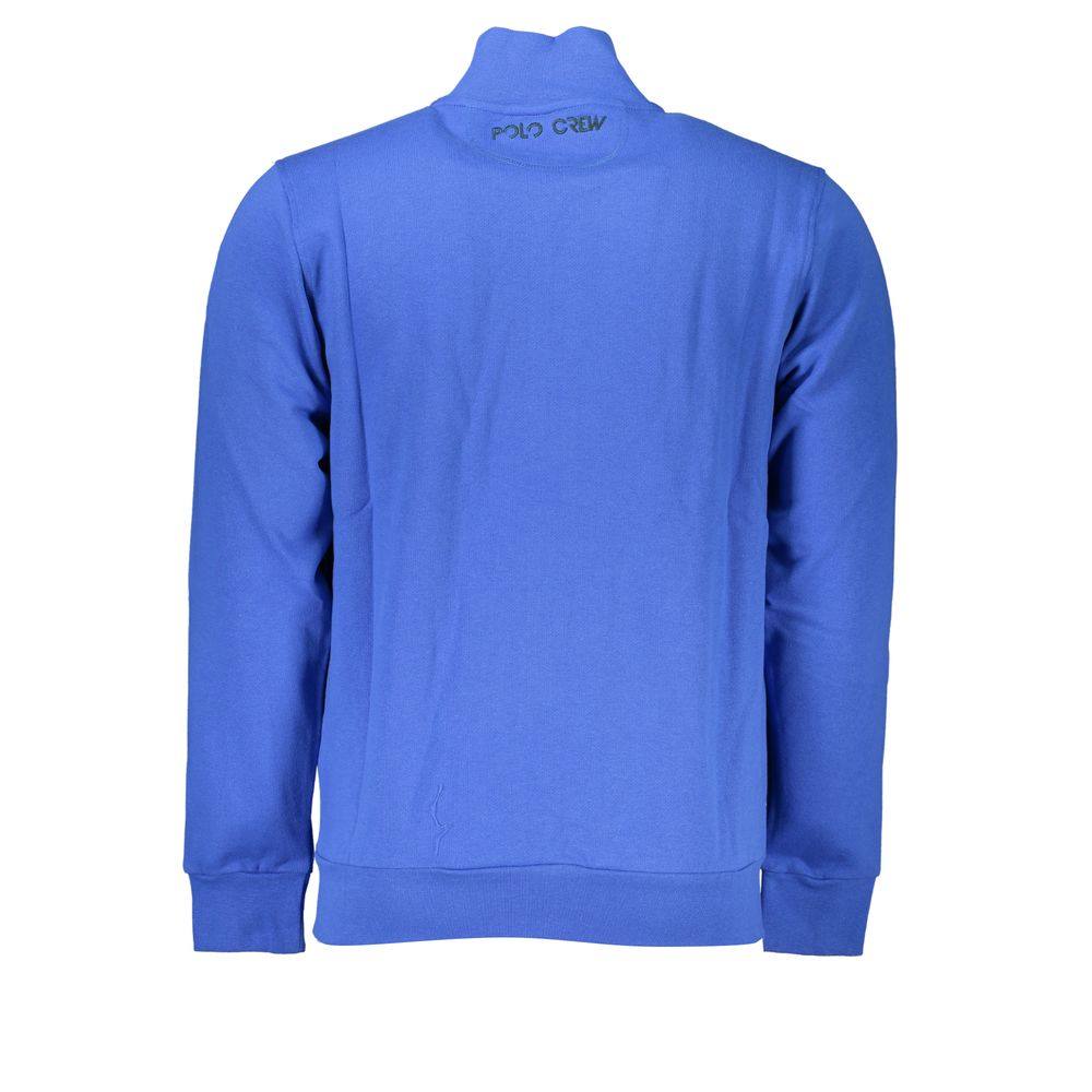 La Martina Blue Cotton Sweater - Stylish Comfort Redefined