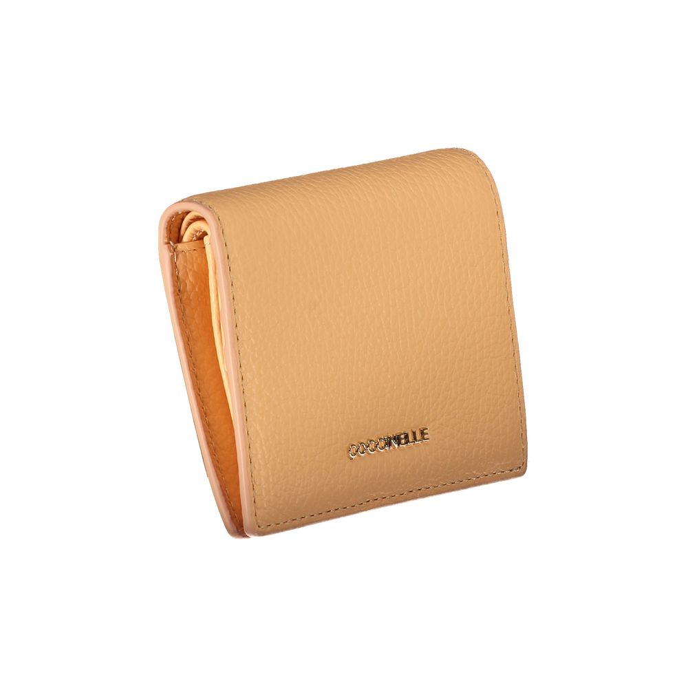 Coccinelle Orange Leather Wallet: Elegance in Functionality