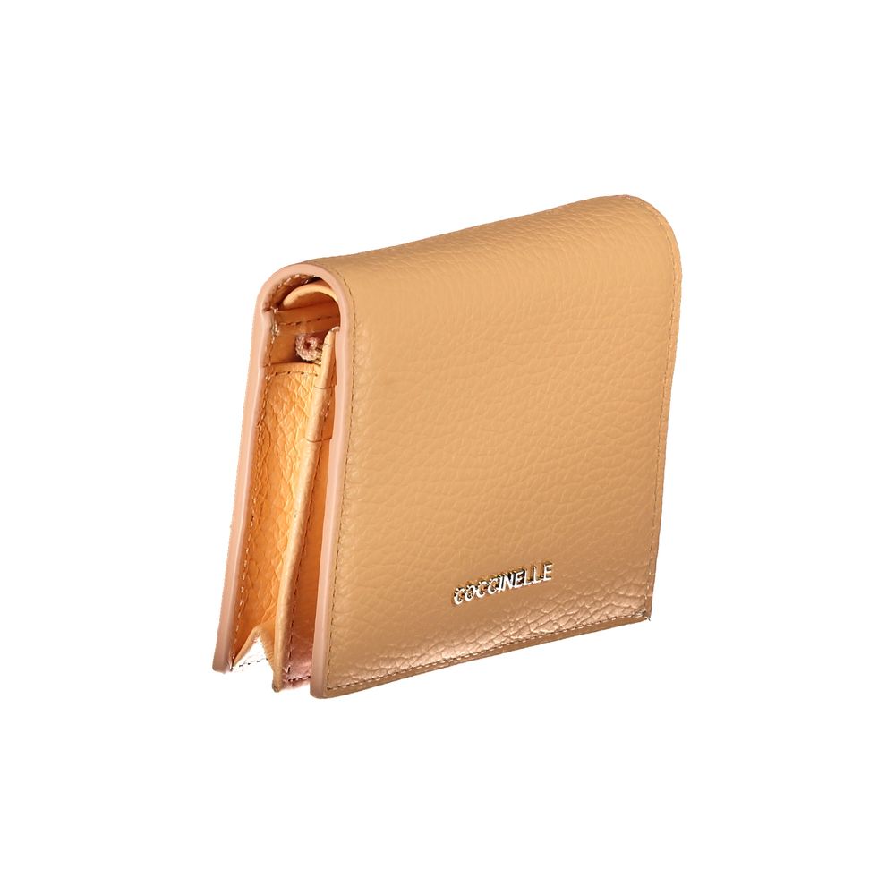 Coccinelle Orange Leather Wallet - Elegant Organisation