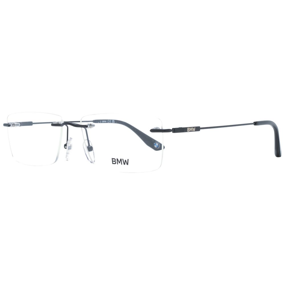 BMW Black Men’s Optical Glasses – Rimless Titanium Frame