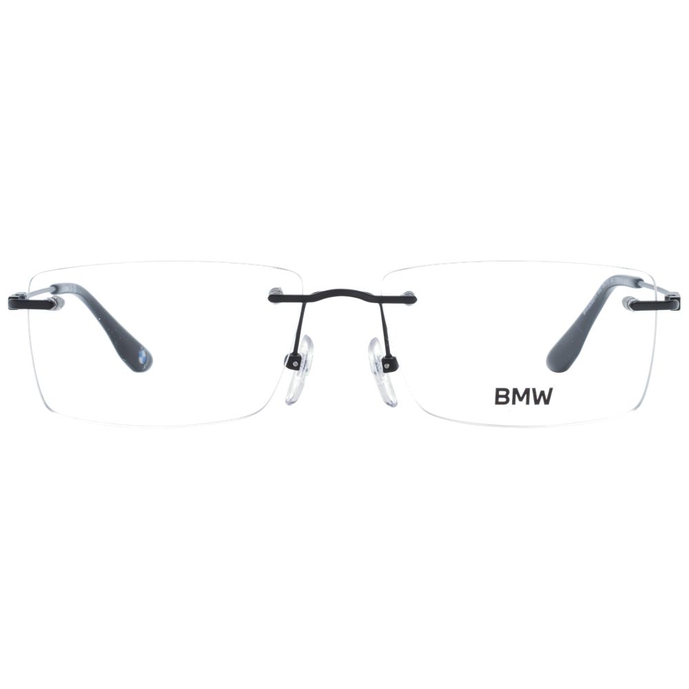 BMW Black Men’s Optical Glasses – Rimless Titanium Frame