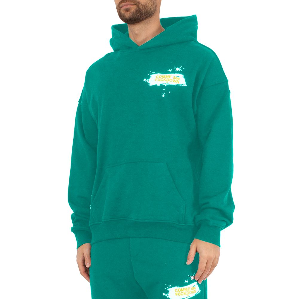 Comme Des Fuckdown Green Cotton Sweater - Urban Edge in Comfort