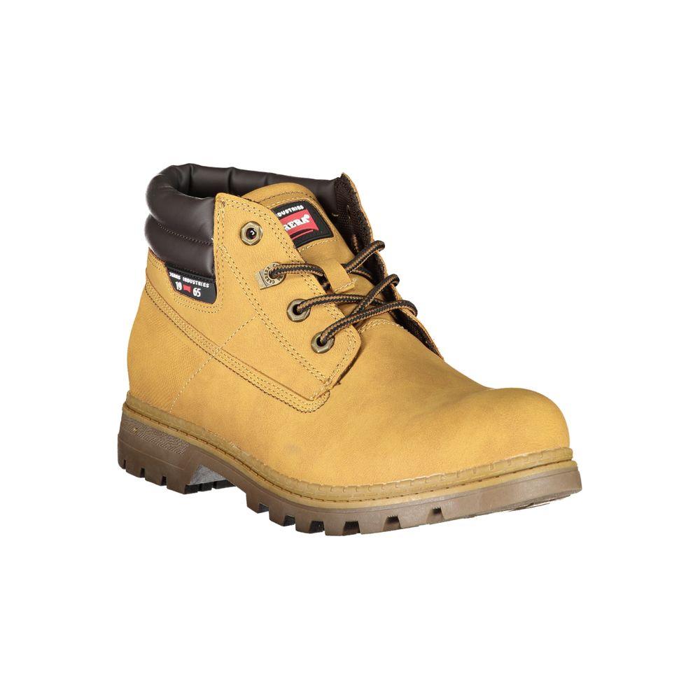 Carrera Yellow Polyester Boot with Laces