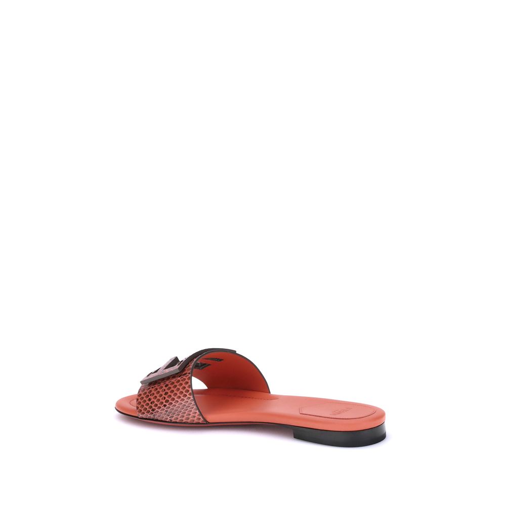 Fendi Python Print Sandals