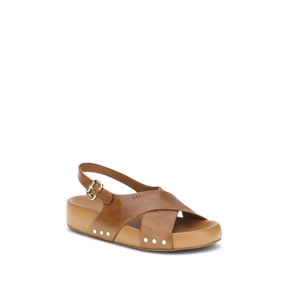 Chloé Mae Sandals - Elegant Comfort in Calfskin