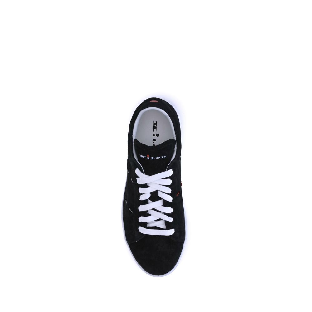 Kiton Leather Sneakers - Handcrafted Elegance Meets Modern Comfort