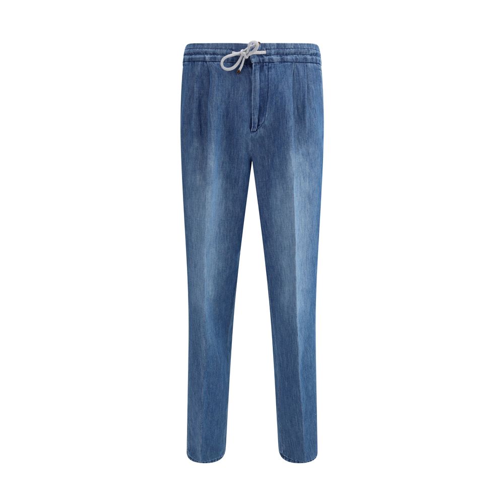 Brunello Cucinelli Drawstring Waistband Jeans