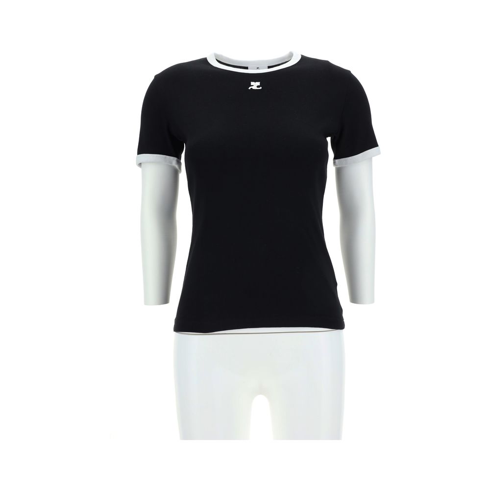Courrèges Monochrome Cotton T-Shirt