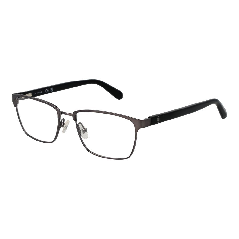 Guess Silver Men's Optical Frames – Full-Rim Square Design