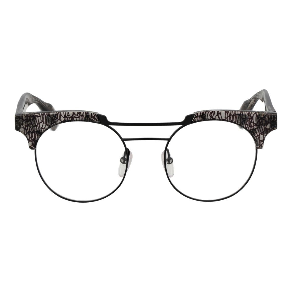 Yohji Yamamoto Women’s Optical Glasses – Black Panto Frame