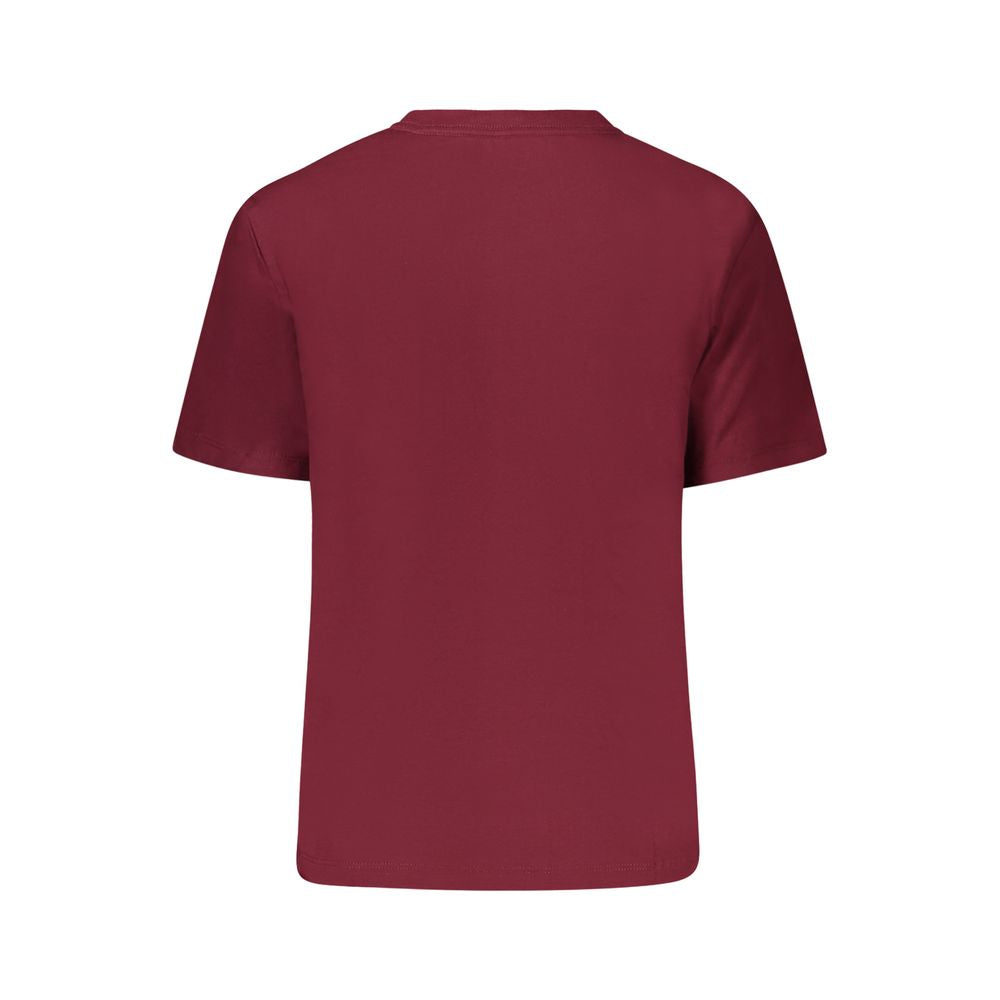 Calvin Klein Red Cotton Short Sleeve T-Shirt