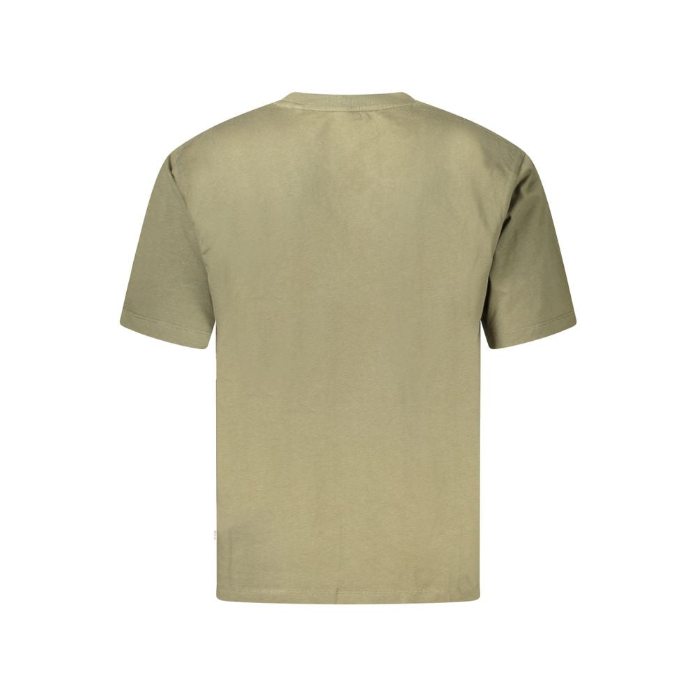 Guess Jeans Green Cotton T-Shirt - Oversized Organic Comfort