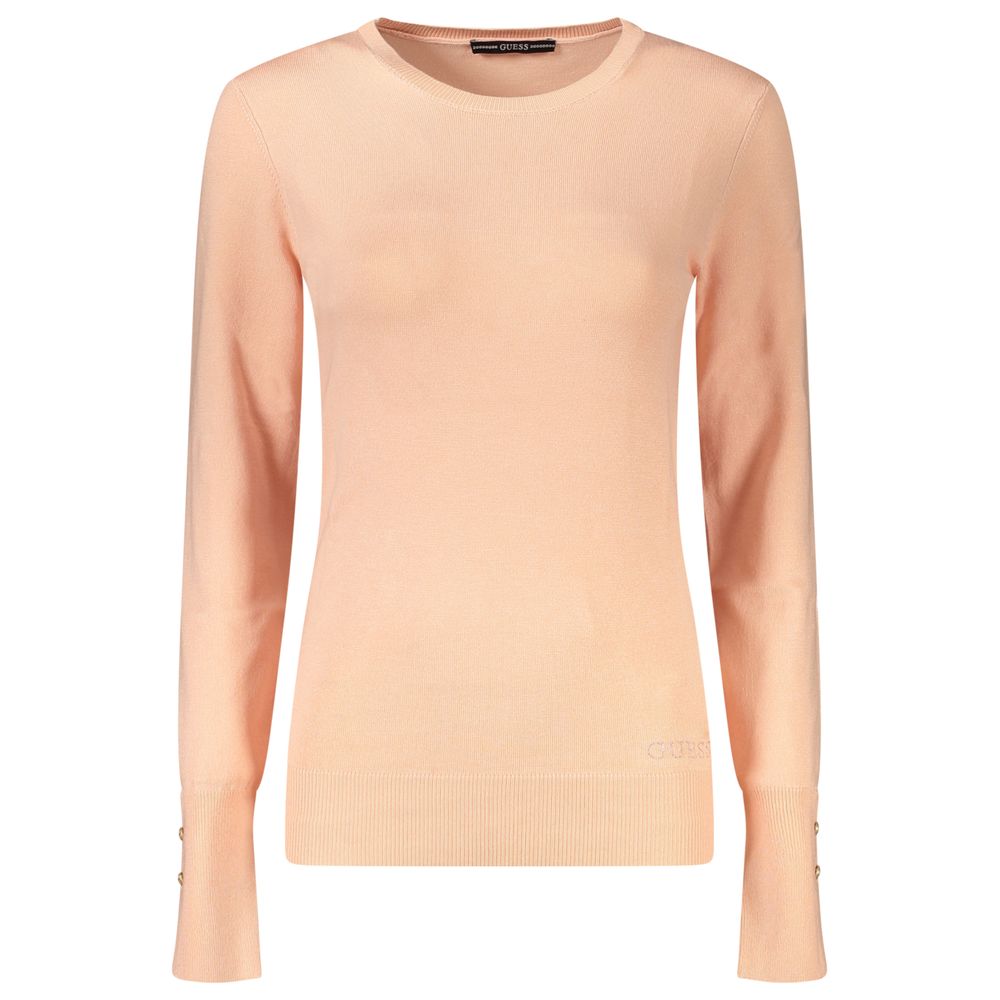 Guess Jeans Peach Pink Viscose Sweater for Women