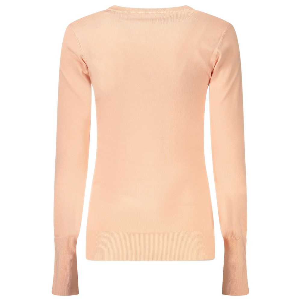 Guess Jeans Peach Pink Viscose Sweater for Women