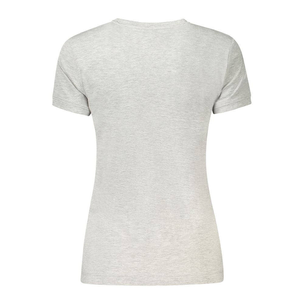 Guess Jeans Grey Cotton T-Shirt with Logo