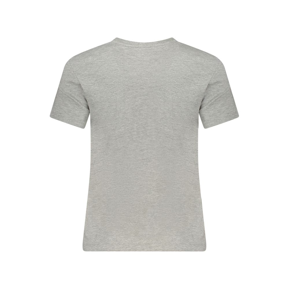 Guess Jeans Gray Cotton Crew Neck T-Shirt