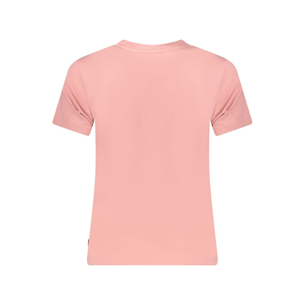 Guess Jeans Pink Cotton Slim Fit T-Shirt