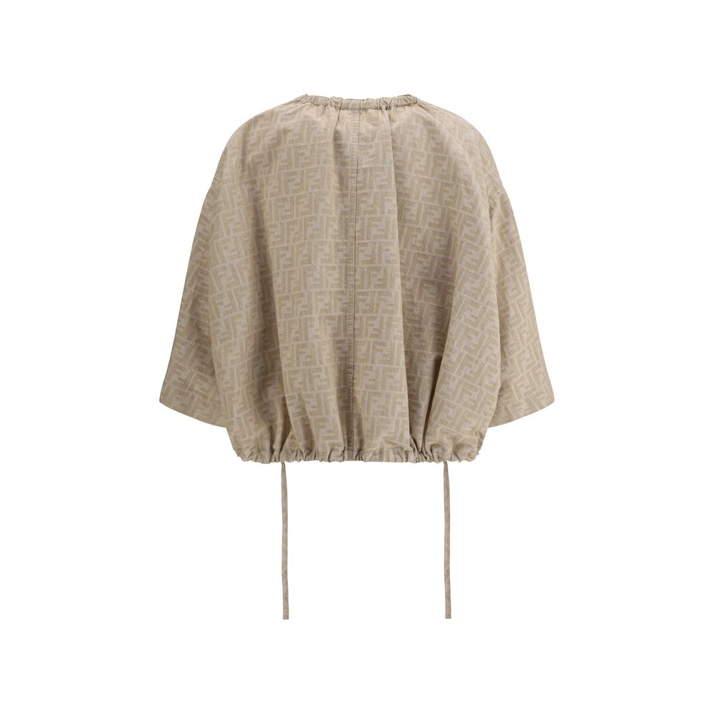 Fendi Oversize Chambray Jacket