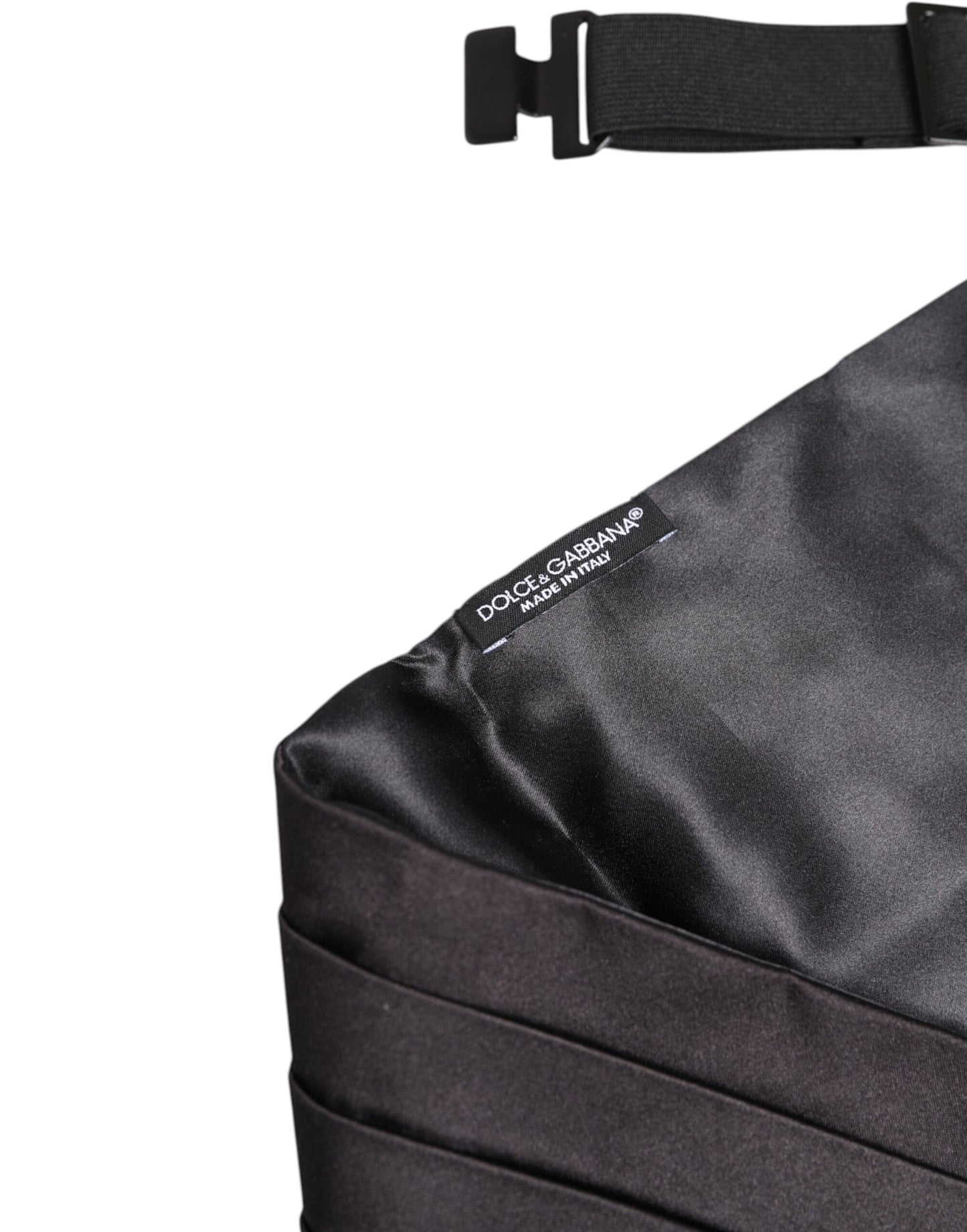 Dolce & Gabbana Black Silk Men's Cummerbund