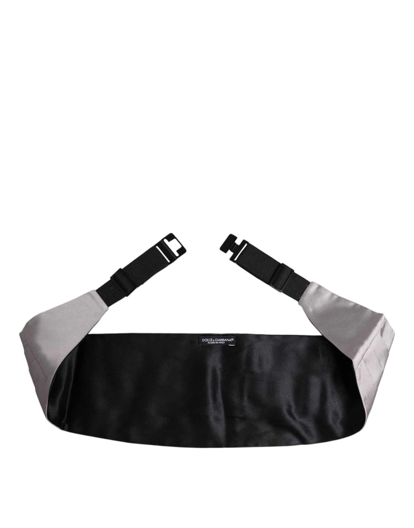 Dolce & Gabbana Gray 100% Silk Wide Waist Cummerbund