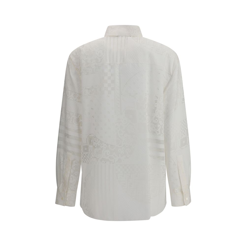 Fendi Patchwork Silk Shirt