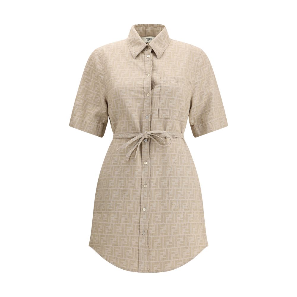 Fendi Chambray Dress - Timeless Elegance Redefined